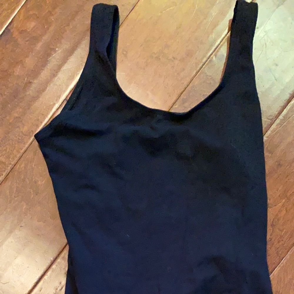 Black Cotton Leotard